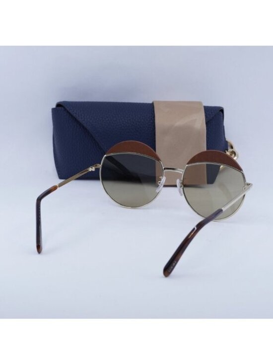 Loewe LW40007U 33N Round Sunglasses – Gold main image 7